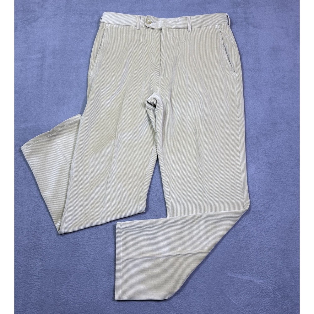 Peter Millar Pants Mens 32x30 Nanoluxe Corduroy Khaki Twill Normcore Dadcore